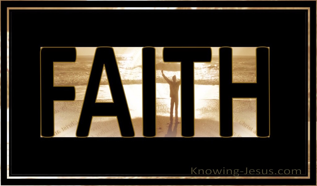Hebrews 11:1 Faith (black)